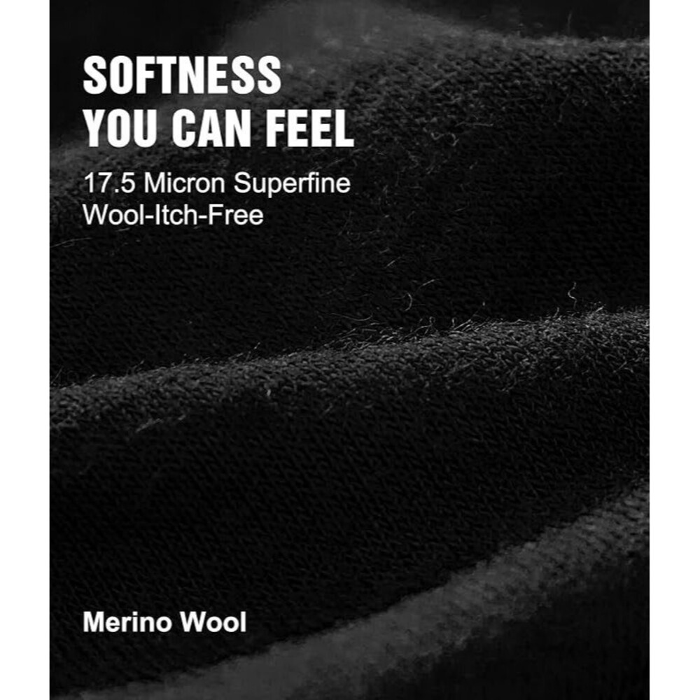 100% Merino Wool Short Sleeve Baselayer 2 Pack T Shirts Tops Black Size S - Picture 2 of 5